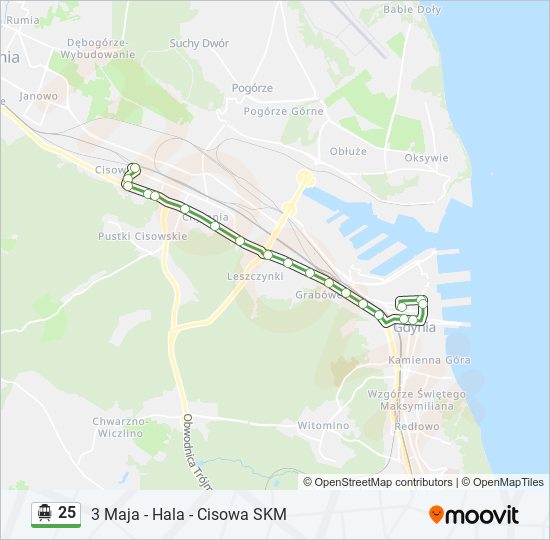 25 cable car Line Map