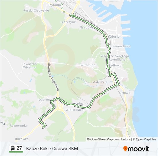 27 cable car Line Map