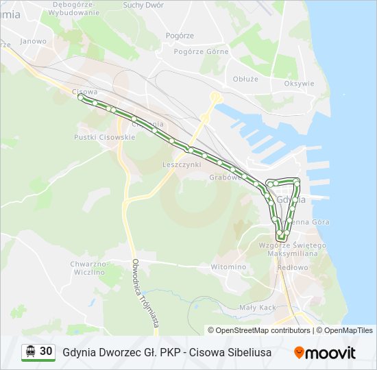 30 cable car Line Map