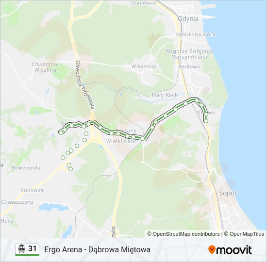 31 cable car Line Map