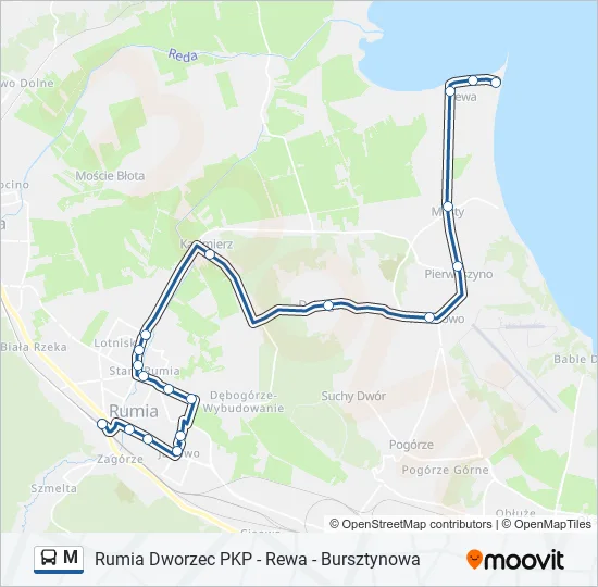 M  Line Map