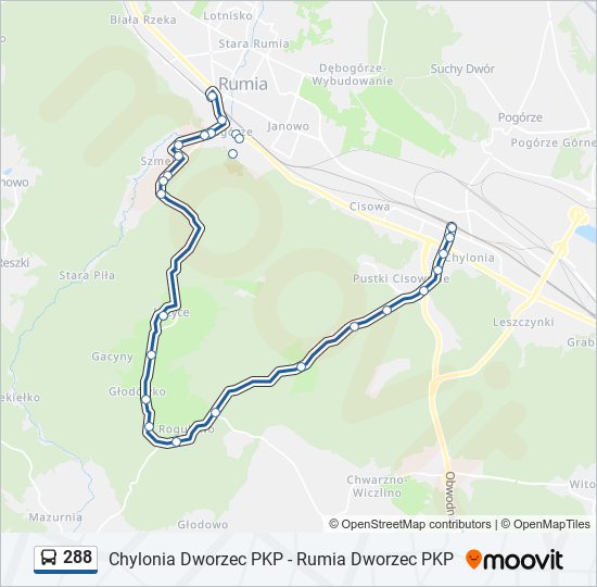 288 bus Line Map