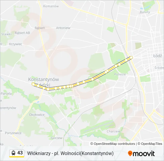 43 Light Rail Line Map