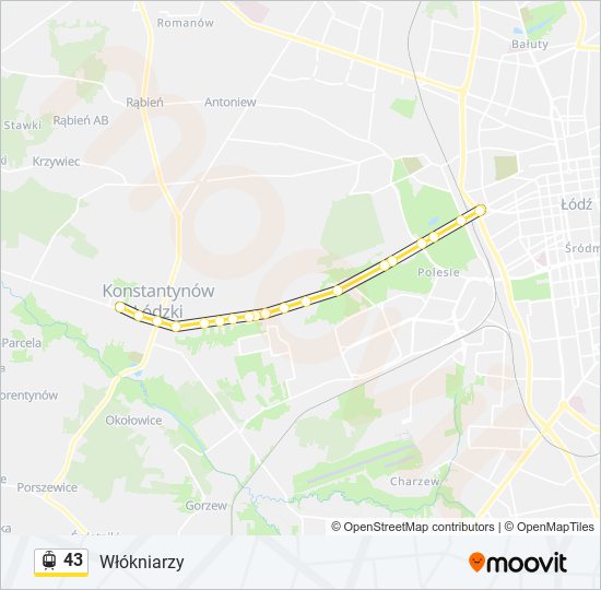 43 light rail Line Map