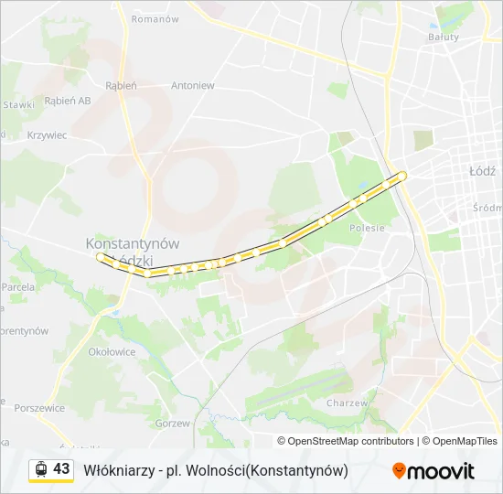 43 Light Rail Line Map