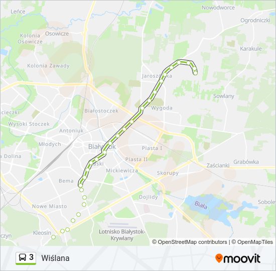 3 bus Line Map