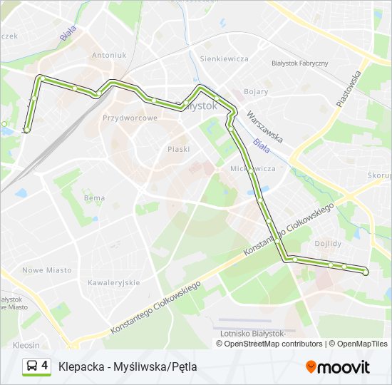 4 bus Line Map