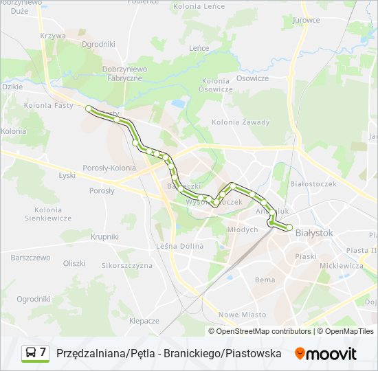 7 bus Line Map