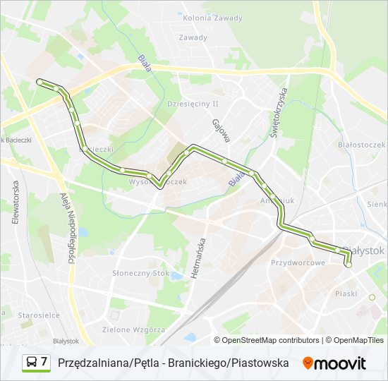 7 bus Line Map