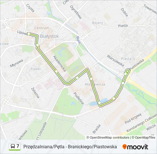 7 bus Line Map