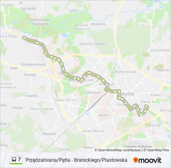 7 bus Line Map