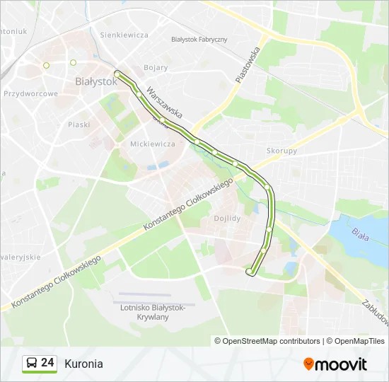 Автобус 24: карта маршрута