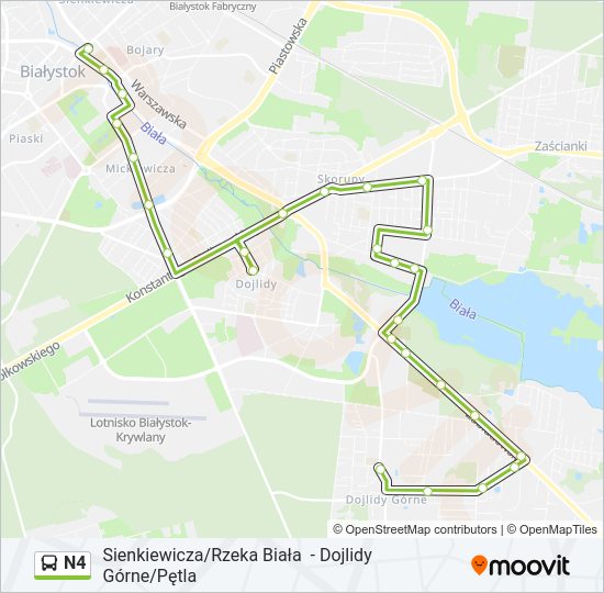 N4 bus Line Map