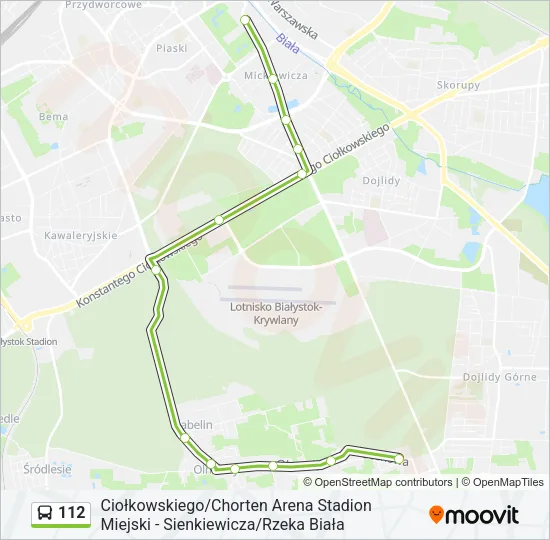 112 Bus Line Map