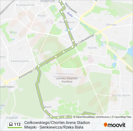 112 Bus Line Map
