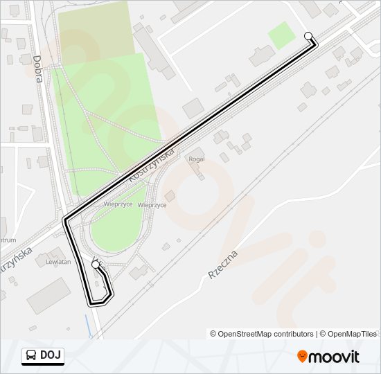 DOJ bus Line Map