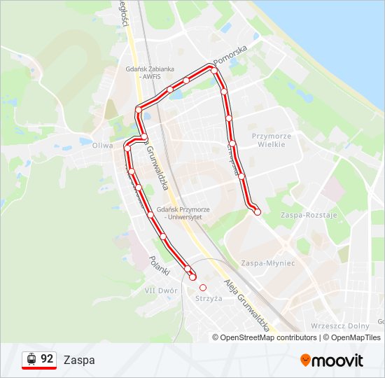 92 light rail Line Map