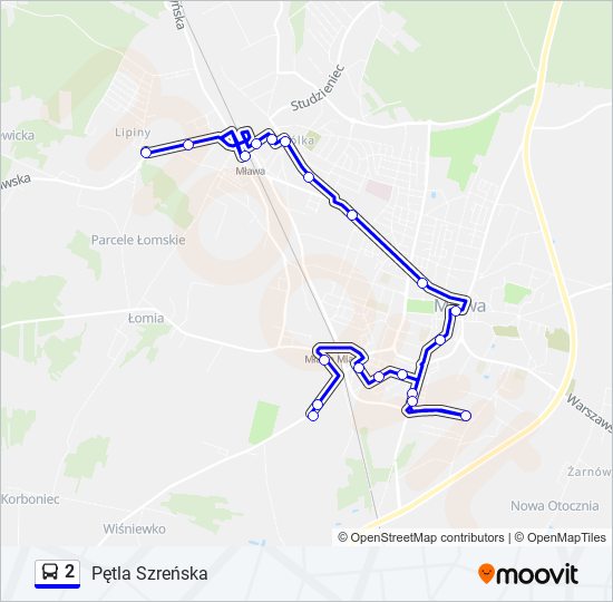 2 bus Line Map