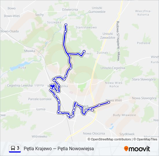 3 bus Line Map