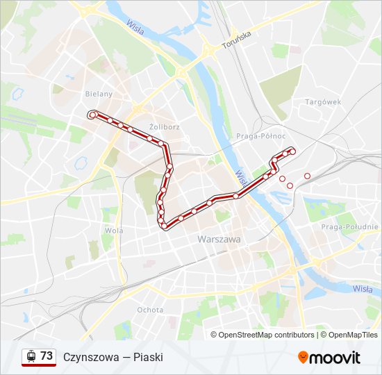 73 light rail Line Map