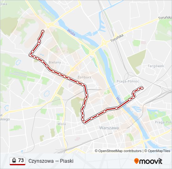 73 light rail Line Map