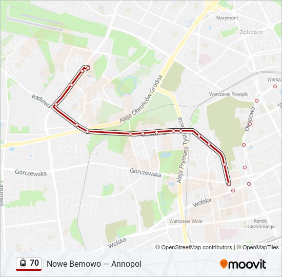 70 light rail Line Map