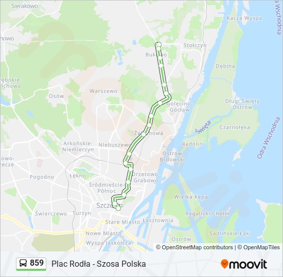 859 bus Line Map