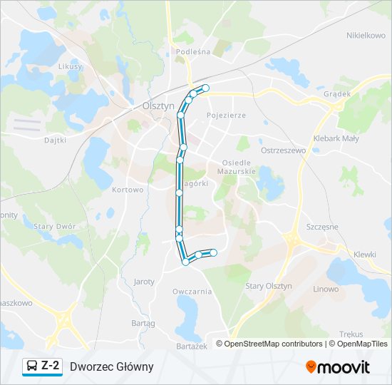 Z-2 bus Line Map