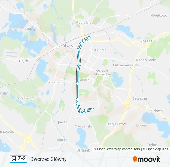 Z-2 Bus Line Map