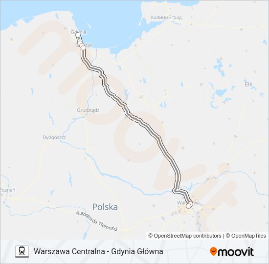EIC 1547 Train Line Map