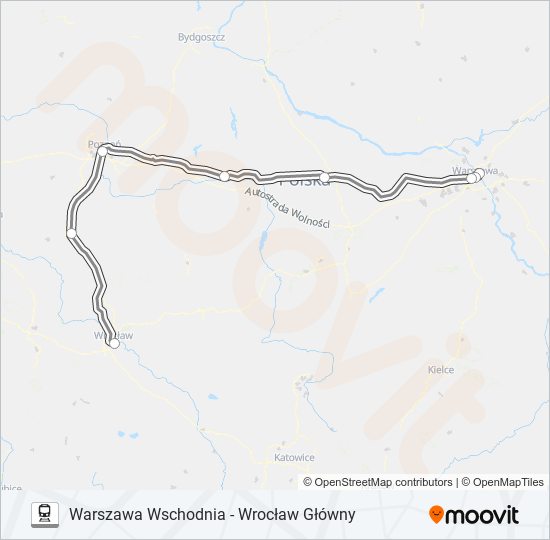 EIC 1604 train Line Map