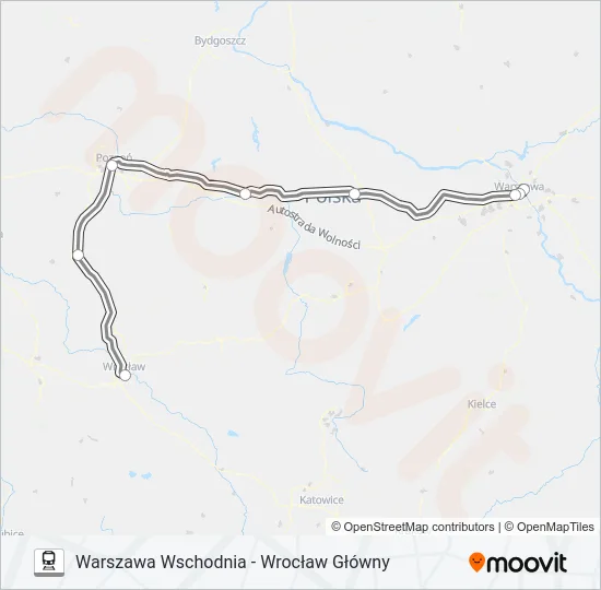 EIC 1604 Train Line Map
