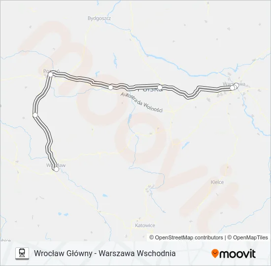 EIC 6105 Train Line Map