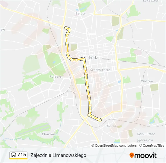 Автобус Z15: карта маршрута