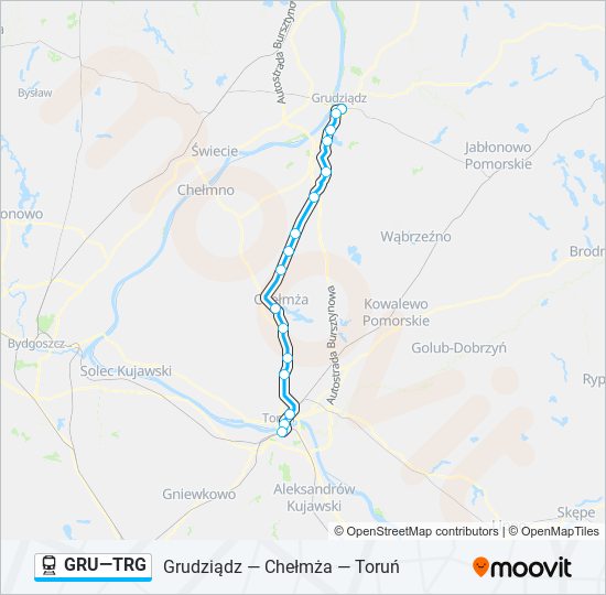 GRU—TRG train Line Map