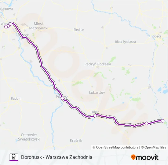 TLK 21112 Train Line Map