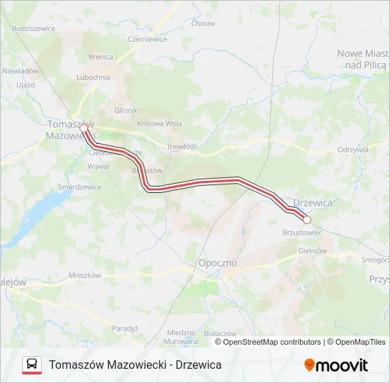 Автобус ZKA IC 22053: карта маршрута
