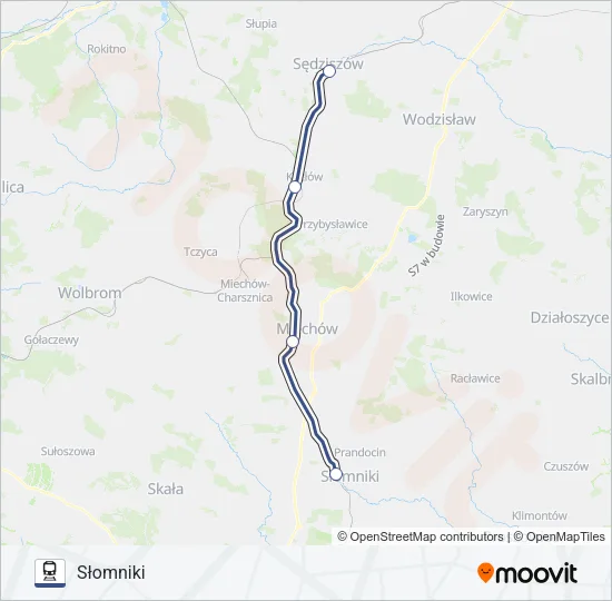 Поезд SKA2 BUS: карта маршрута