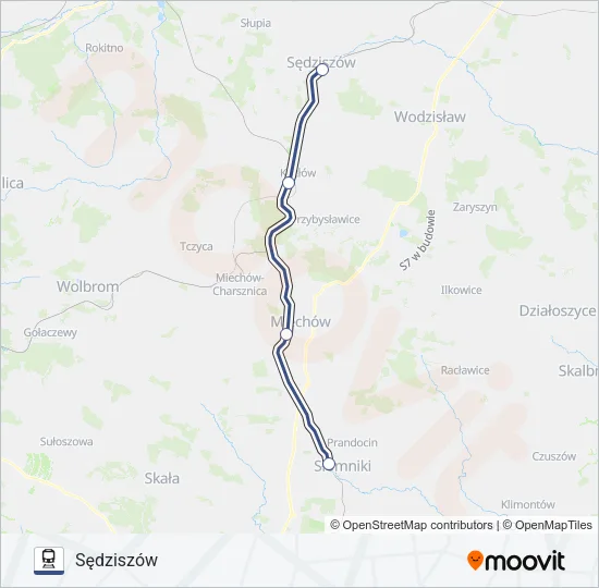 Поезд SKA2 BUS: карта маршрута
