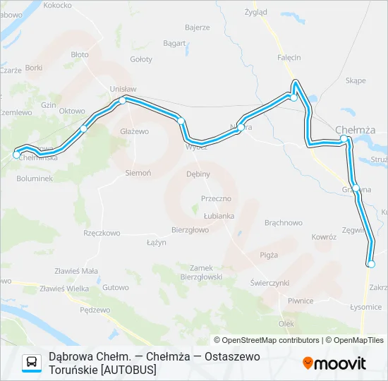 DCH—OST ZKA Bus Line Map