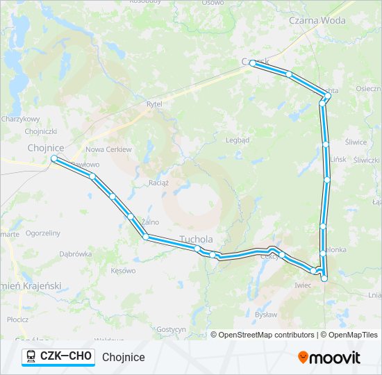 CZK—CHO train Line Map