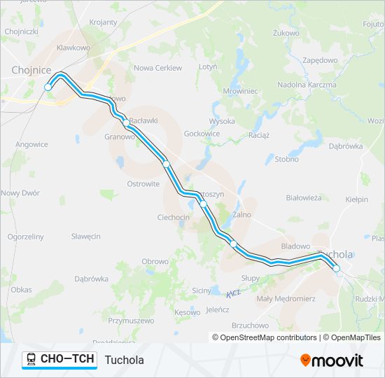 CHO—TCH train Line Map