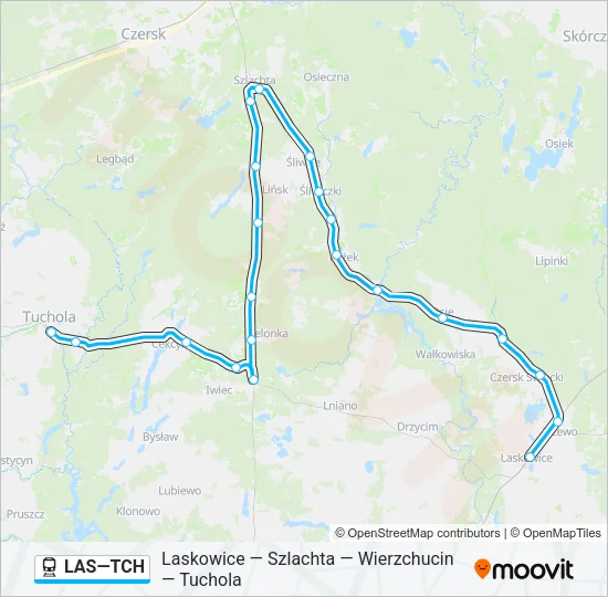 LAS—TCH Train Line Map