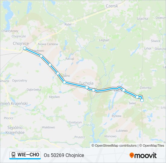 WIE—CHO train Line Map