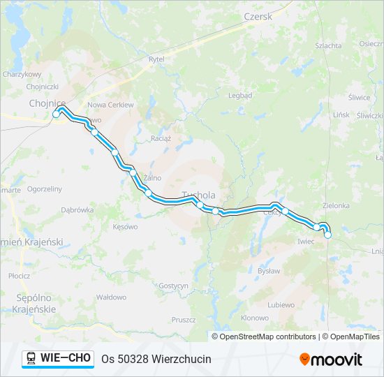 WIE—CHO train Line Map