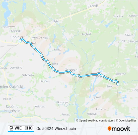 WIE—CHO train Line Map