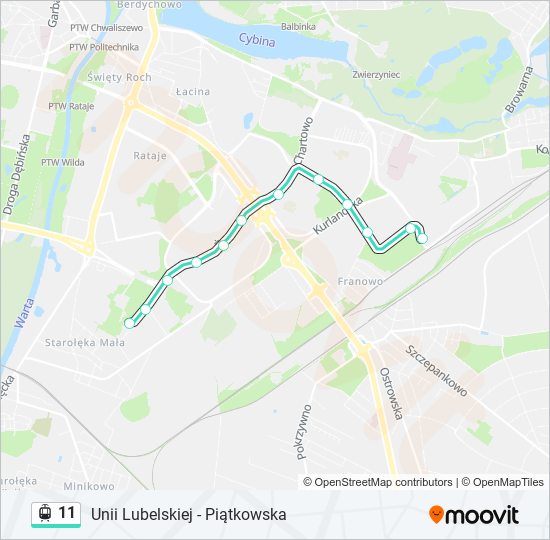 11 light rail Line Map