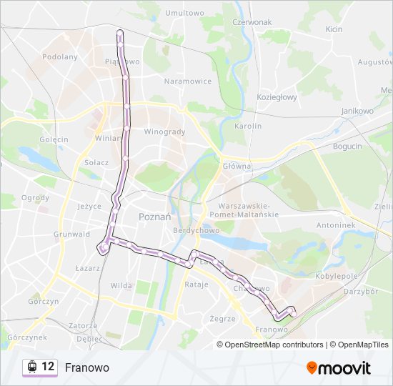 12 light rail Line Map