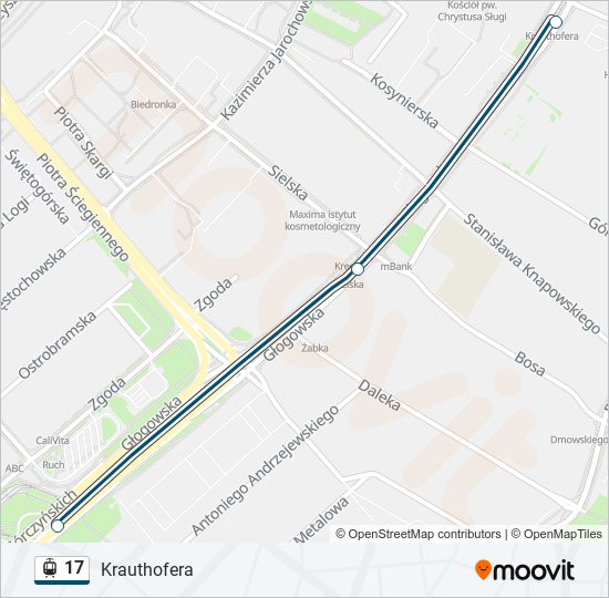 17 light rail Line Map