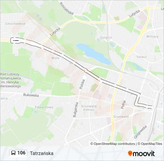 106 Bus Line Map